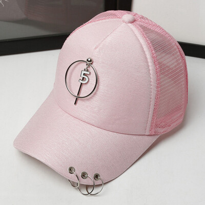 

Mengsk (MSEK) Hat Couples wild five-pointed star iron baseball cap sunscreen cap MMZ723177 circle bar black