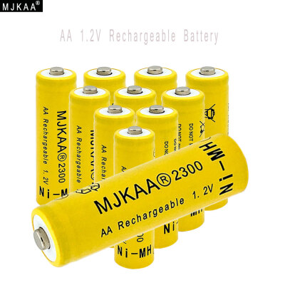 

MJKAA® 10pcs 1.2V Ni-MH AA 2300mAh Rechargeable Battery 2A Neutral Battery Rechargeable battery AA batteries For toys camera