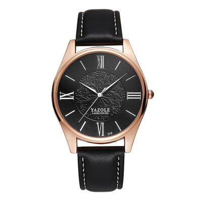 

Yazole New Fashion OL Dress Quartz Watch Women Luxury Rose Gold Roma Watch Top Brand Luxury Women's Wristwatch