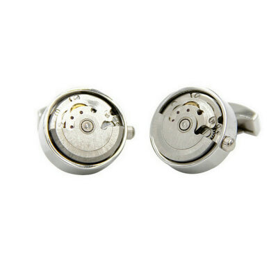 

Yoursfs@ 1 Pair High-end Cufflinks Real Cuff links With Tourbill Cufflings Machine Core Mechanical Gemelos