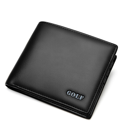 

Golf GOLF men wallet wearable Microfiber dummies Card bag purse short wallet Q6T86131J black