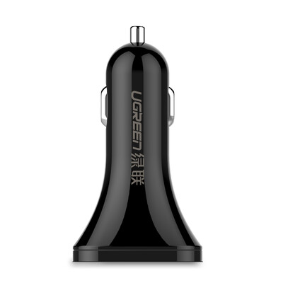 

Green Union three QC30 car charger 24AUSB fast charger charger cigarette lighter car with a drag three plug support Huawei FCP Apple millet mobile phone tablet 40730 black