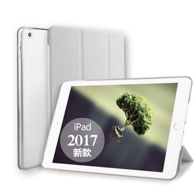 

Mo Fan ipad flat protective cover new ipad flat all-inclusive edge intelligent sleep 2017 three folding stent personality anti-crash shell for Apple Mei Fei red