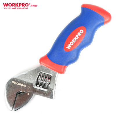 

WOCK WORKPRO W072016N Adjustable wrench 8 inch wide open mouth active wrench pipe wrench large opening 40mm