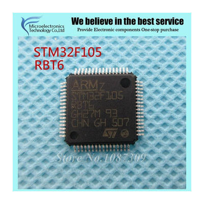 

5PCS free shipping STM32F105RBT6 STM32F105 RBT6 QFP64 ARM Microcontrollers - MCU 32BIT Cortex 6425 CVITY LINE M3