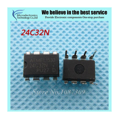 

50PCS free shipping AT24C32N 24C32N 24C32 AT24N32 DIP-8 EEPROM 4096x8 32K 18-55 new original
