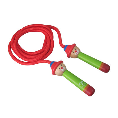 

hape happy clown jumping rope wooden cartoon outdoor sports interactive puzzle 3 years old E8336