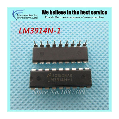 

10pcs free shipping LM3914N-1 LM3914N LM3914 DIP-18 LED Lighting Drivers DotBar Display Dvr new original