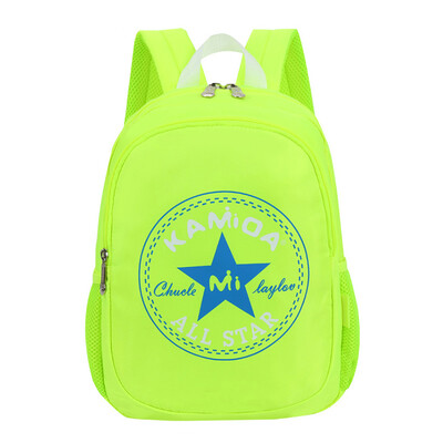 

KAMIDA children&39s school bag primary school students backpack 1 - 3 - 6 grade male&female five-pointed book bag green trumpet bag415