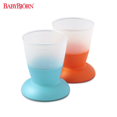 

Sweden BABYBJORN Cup baby learning cup baby drinking cup does not fall cup non-slip without BPA (blue / orange 2 sets) (origin of Sweden)