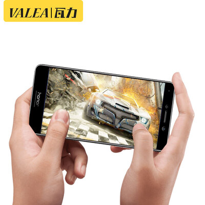 

Two pieces] tile (VALEA) Huawei glory play 6X tempered film glory 6X full-screen coated steel film HD mobile phone protective film black 5.5 inches