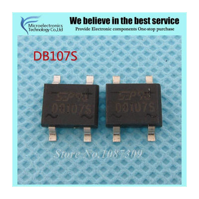 

20pcs free shipping DB107S DB107 2A 1000V Bridge Rectifiers 1A 1000V new original