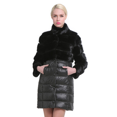 

SARSALLYA Women's winter fur coats genuine mink fur down coat 38-58 plus size thick warm mink coats removed mink fur coat