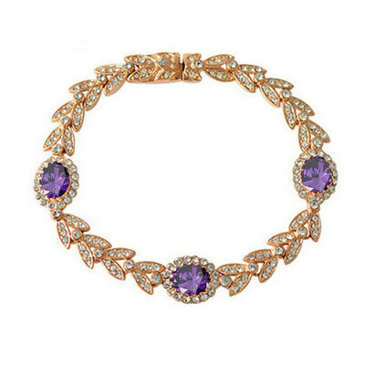 

Yoursfs Gold Plating Red Rhinestone Crystal Bracelets For Women Rose Gold Color Charms Mothers Day Bracelets Fashion Jewelry