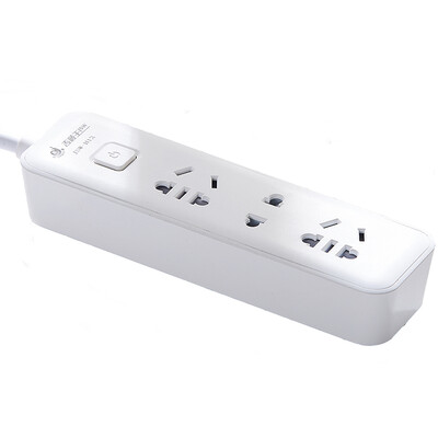 

Jishun (jishun) JSW-H12 full length 1.8 m 2 bit 5 hole + 1 position 2 hole socket plug board protection door socket new national standard white