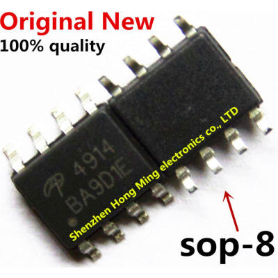 

(20piece)100% New AO4914 4914 MOSFET(Metal Oxide Semiconductor Field Effect Transistor) sop-8 Chipset