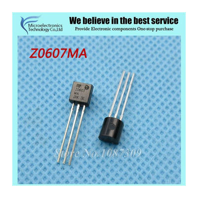 

20pcs free shipping Z0607MA Z0607 TO-92 Triacs 0.8 Amp 600 Volt new original