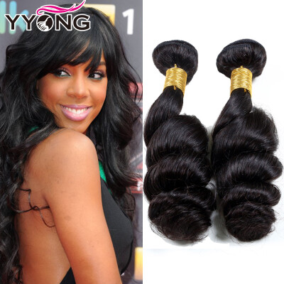 

YYONG Hair Products Brazilian Loose Wave Virgin Hair 4 Bundles Cheap Human Hair 100G 8A Brazilian Virgin Hair Loose Curly Wave