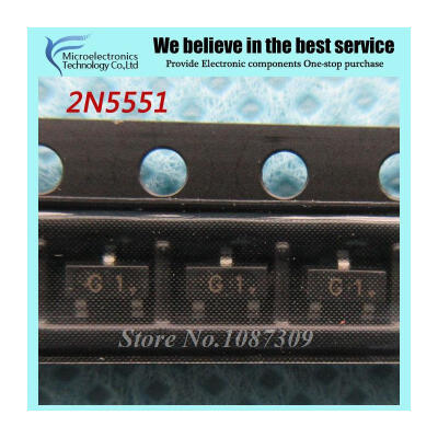 

100pcs free shipping 2N5551 MMBT5551 G1 SOT23-3 Bipolar Transistors - BJT PNP Transistor General Purpose new original