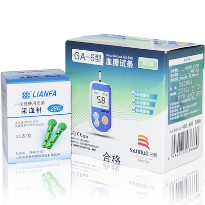 

Sannuo (SANNUO) blood glucose test strips home GA-6-type independent blood glucose test strips (25 test strips and needles
