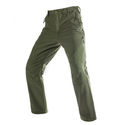 

FREE SOLDIER Outdoor Sport Tactical Climbing And Hiking Pants For Men Soft-Shell Fleece FabricInstant Waterproof Windproof Pant