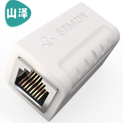 

Shanze (SAMZHE) network through RJ45 cable connector 5 categories 6 class 7 pairs of connectors double through the head of the computer network cable extension straight head white SZ-ZTB1010