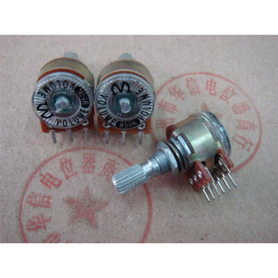 

Potentiometer 16 type double potentiometer B100K B50K-20MM rachis step 40 points