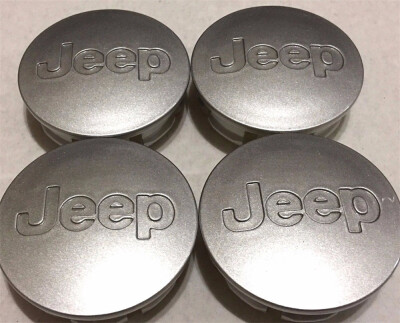 

SET OF 4 JEEP LOGO CHROME WHEEL CENTER COVER RIM CAP EMBLEM BADGE HUB 64mm