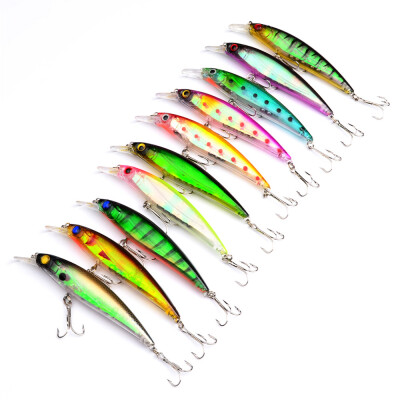 

1PC Top Quality Fishing Lures 10 colors fishing tackle 4.5"-11.43cm/13.37g-0.472oz Minnow fishing bait