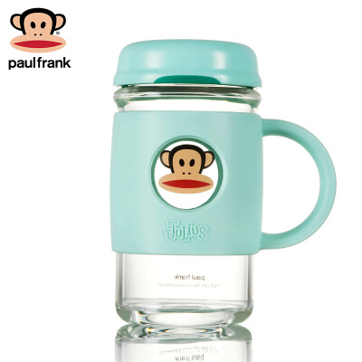 

Monkey (Paul Frank) Glasses Men and Women Business Office Cups Portable Water Cups Cups Student Cups Hand Cup 420ml Black PFD027