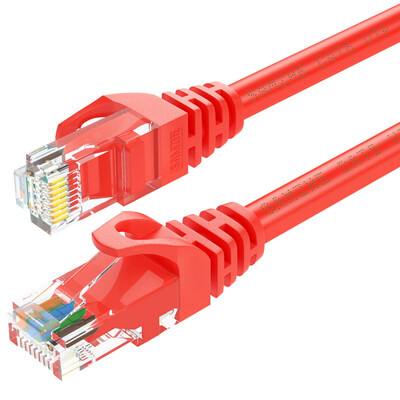 

Красный 10 м Shanze (SAMZHE) шесть кабель CAT6 гигабитный сетевой внутренний 8-жильный кабель 6 класса PC-TV кабель маршрутизатор RED-6100