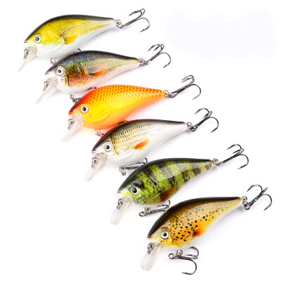 

1pc Plastic Fishing lure Exported to Japan 3"-7.6cm Fishing Bait 12.75g Crankbait 6 color fishing tackle 8# Hook