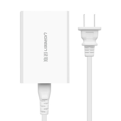 

Green Alliance mobile phone charger multi-port USB Apple charging head fast charge four charge plug for iphone6s 7 millet 5 Huawei P9 Andrews ipad plate 2a 30562 white