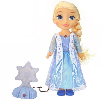 

серия Дисней (Disney) Замороженная девочка девушка игрушки играют дети дом с музыкой, светоизлучающей куклой Барби и куклой Снежной принцессы Аишей 29775