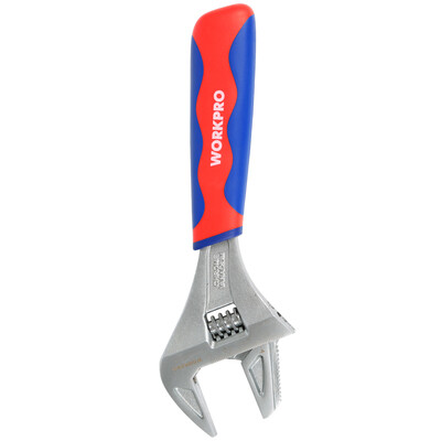 

WOCK WORKPRO W072016N Adjustable wrench 8 inch wide open mouth active wrench pipe wrench large opening 40mm