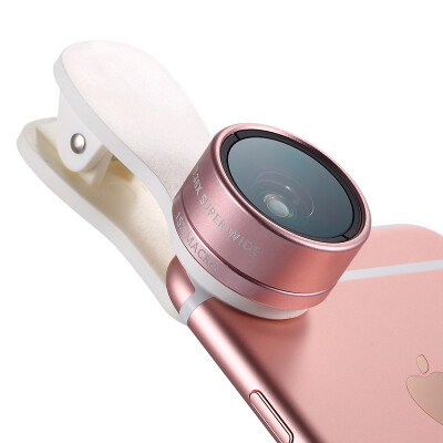 

Chuai Lue cherllo 516R mobile phone lens wide-angle macro fish eye three in one rose gold apple iphone Huawei millet general high-definition self-portrait camera SLR external camera