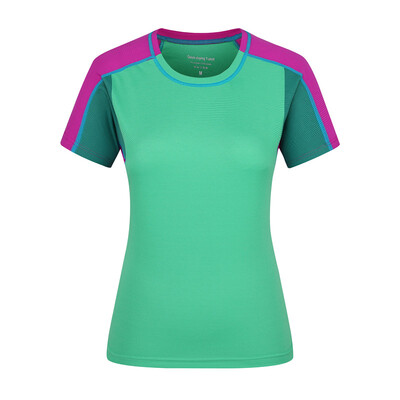 

Antarctic (Nanjiren) outdoor couples short-sleeved T-shirt round neck solid color quick-drying T-shirt bottoming shirt NRT7H80423 female fruit green M