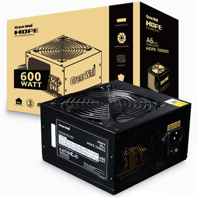 

Great Wall (GreatWall) Номинальная мощность 600W НАДЕЖДА-7000DS (60см длинный линейный выход / Active PFC / бесшумный вентилятор)