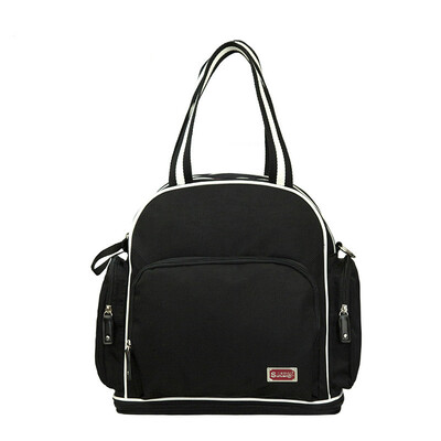 

Jingdong supermarket three beautiful baby SUNVENO shoulder Mummy bag multi-functional large-capacity mother pack oblique cross female handbag baby model MB21011 calm black