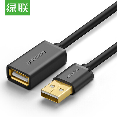 

Зеленый сустав (UGREEN) USB мужчина к женщине удлинитель USB2.0 мобильный диск кабельной линии данных с жесткого U-компьютерной мыши читателя клавиатуры черный плюс два метра длиной 10889