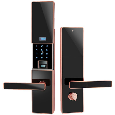 

Yuhuaze Fingerprint Lock Electronic Lock Intelligent Door Lock Security Door Security Door Lock Slide Safety Door Lock Red Bronze