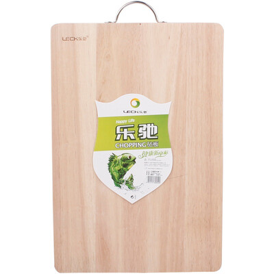 

Le Chi square solid wood rubber wood thickening cutting board cutting board C3 38cm 26cm 3cm