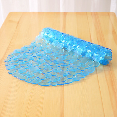 

Suat pebble bathroom bathtub anti-slip mat shower mat 36 69cm blue