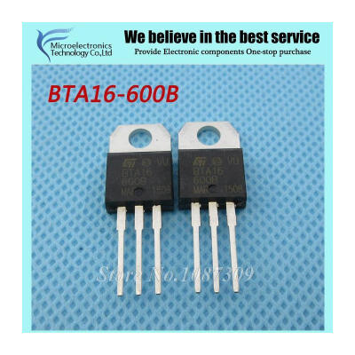 

20pcs free shipping BTA16-600B BTA16-600 BTA16 Triacs 16 Amp 600 Volt TO-220 new original