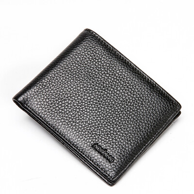 

Aokang men&39s wallet first layer of leather short section of thin soft section of Japan&South Korea is genuine brand 8436708013 brown