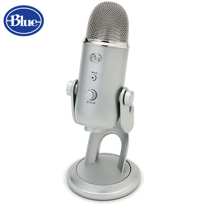 

Blue yeti snow strange USB professional condenser microphone mobile phone game live broadcast singer singing microphone microphone universal K singing it conference recording black