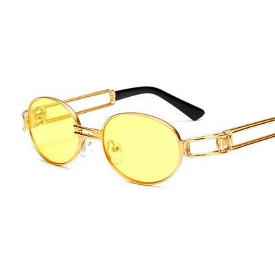 

Peekaboo retro vintage sunglasses men small round gold metal small sun glasses for men women uv400