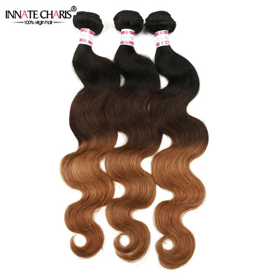 

8A Ombre Brazilian Hair Honey Blonde Brazilian Body Wave 3 Bundles Weft Brazilan Body Wave Hair Blond 1B/4/30 No Shedding No Tangl