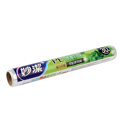 

Miaojie food cling film 30 meters economic loaded microwave oven for 30cm 30m