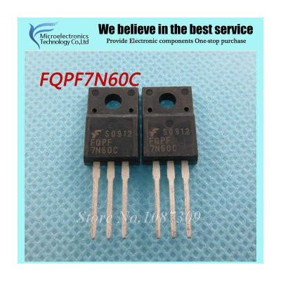 

10pcs free shipping FQPF7N60C 7N60C 7N60 600V 7A MOSFET N-Channel transistor TO-220F new original